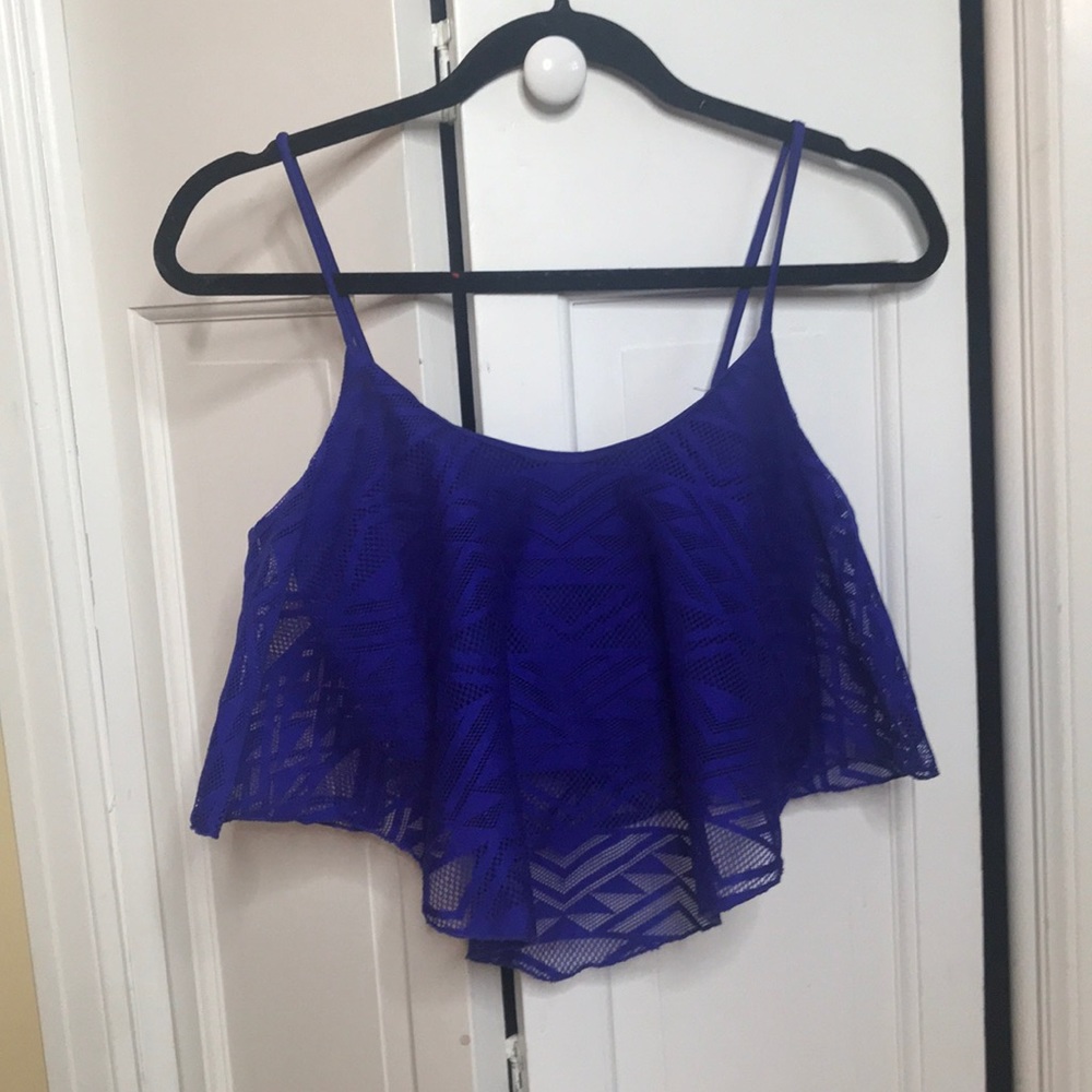 Electric Blue Crop top.